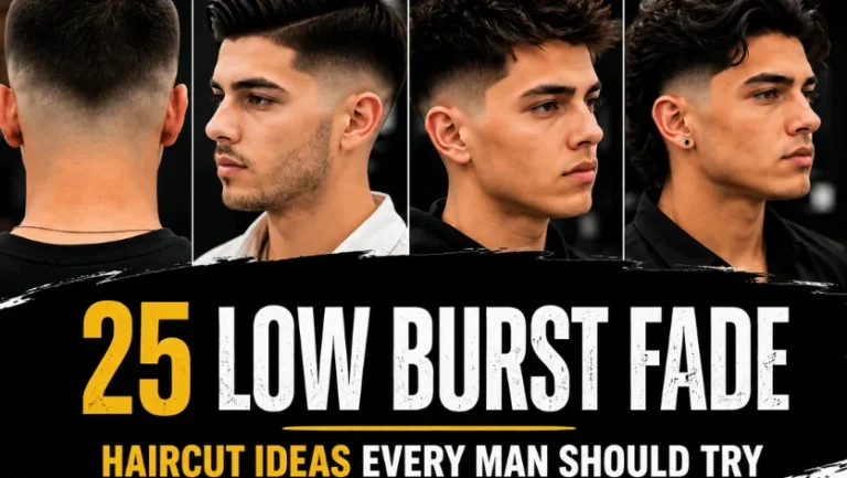 Low Burst Fade Haircut Ideas for Men
