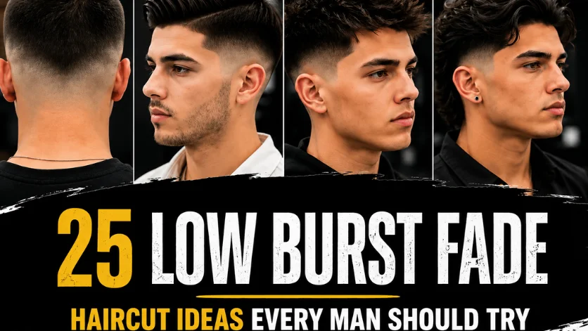 Low burst fade haircut ideas for men, 25 styles