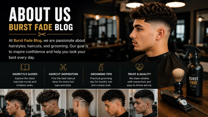 About Burst Fade Blog featuring hairstyle guides, grooming tips, and modern Burst Fade Haircut inspiration
