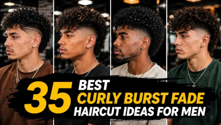 Curly Burst Fade Haircut