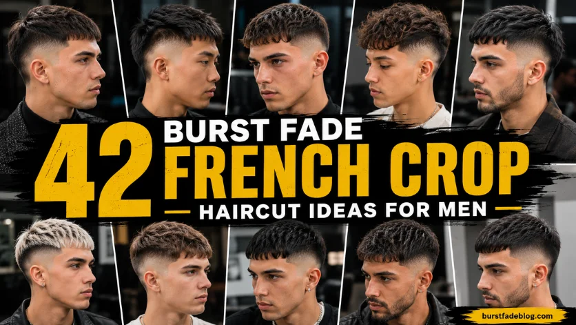 42 Burst Fade French Crop Haircut Ideas for Men .