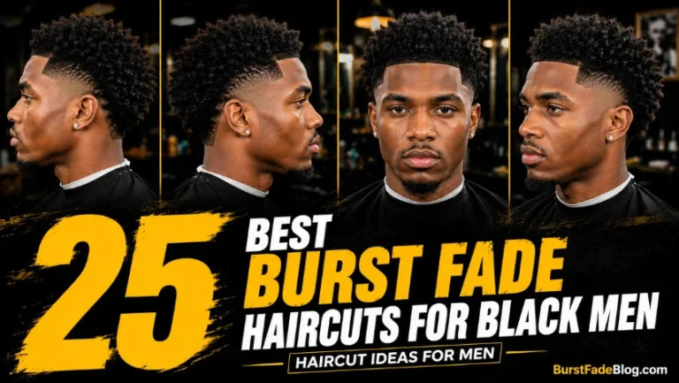 Burst Fade Haircuts for Black Men