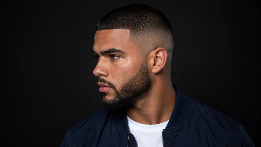  Buzz cut burst fade undercut with clean barber fade
