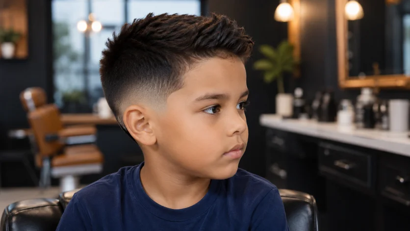 Burst Fade Haircuts for Kids