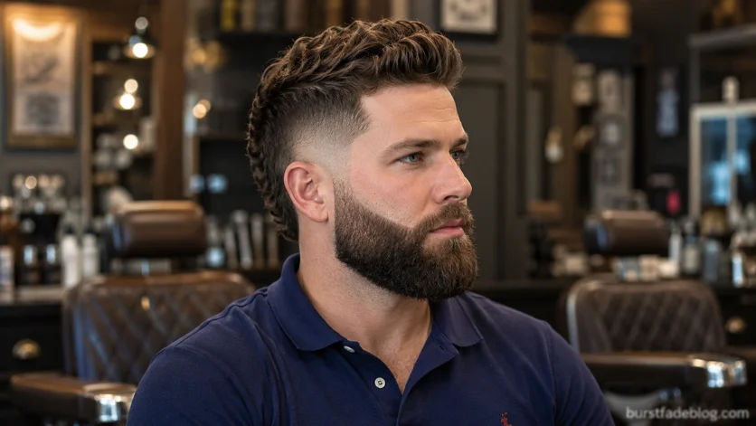  Burst Fade with Beard