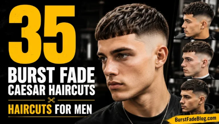 Burst Fade Caesar Haircuts for Men
