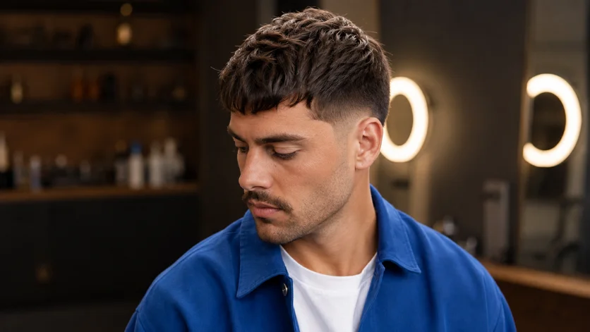 Modern Textured French Crop Haircut  for men