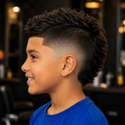 Burst Fade haircut for Kids