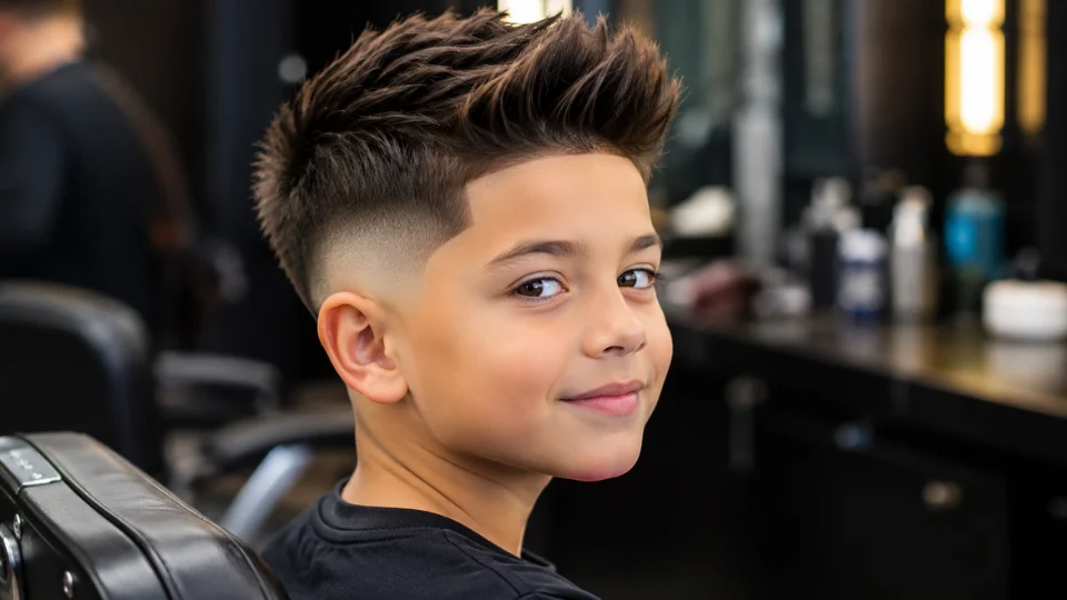 perfect modern Kids Burst Fade Haircut