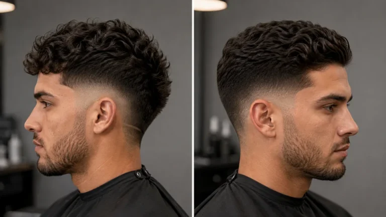 haircut next to taper fade haircut comparison