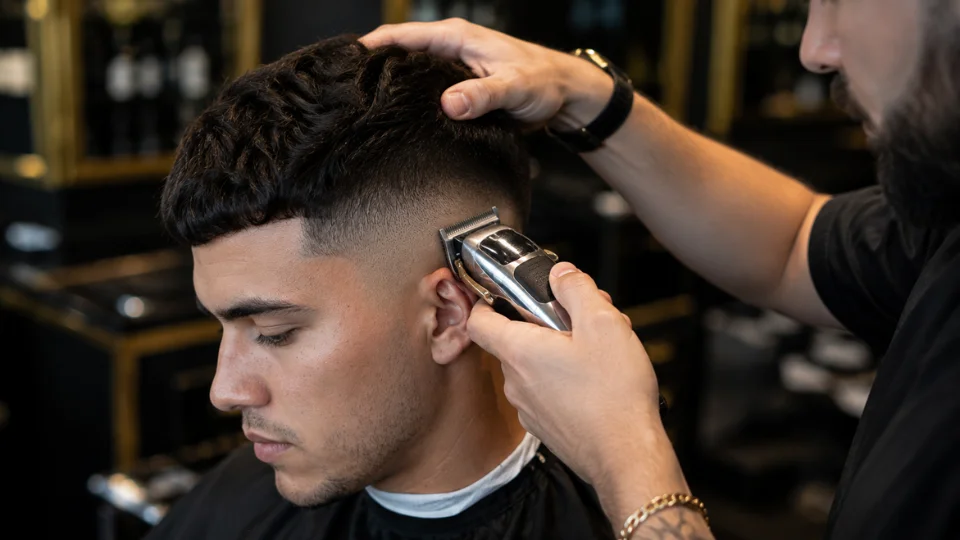Step by step guide for asking a barber for a burst or drop fade