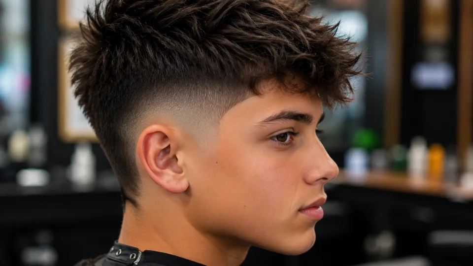 perfect modern Teenage Burst Fade Haircut