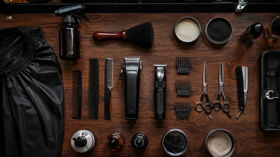Six essential barber tools needed for a burst fade haircut