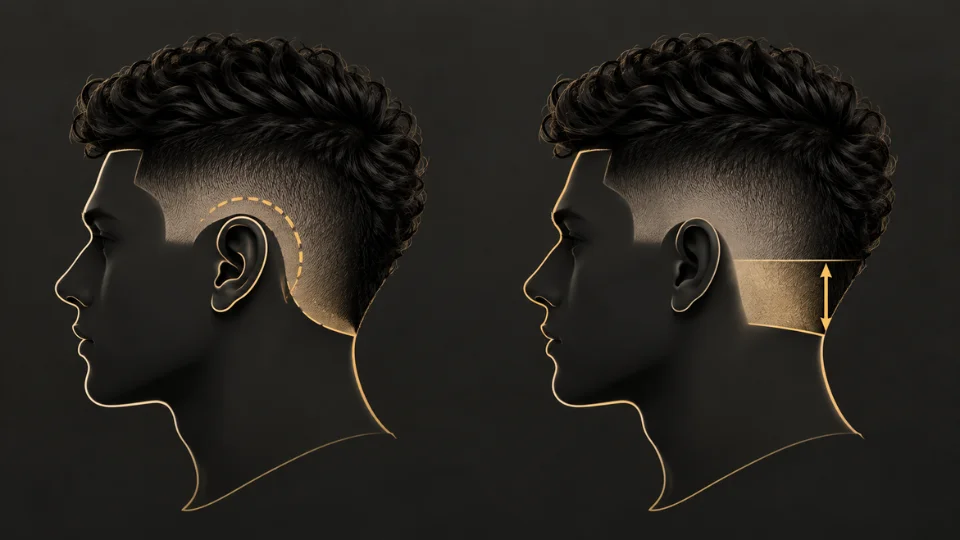 Clean vector-style diagram of a human head silhouette shown twice
